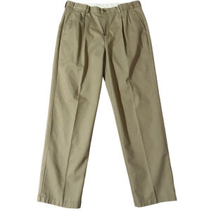 Men's LL Bean 100% Cotton Comfort Waist Slacks‎ size 36 inseam 34
